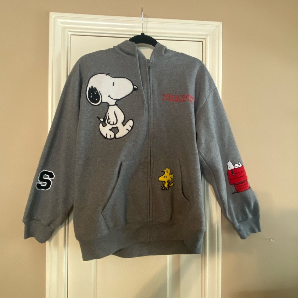 Peanuts Heather Charcoal Hoodie